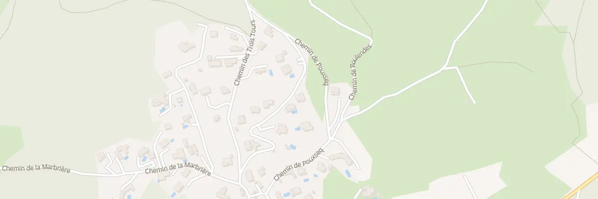 Plan du 222 Che de Lauriolle à Faugères