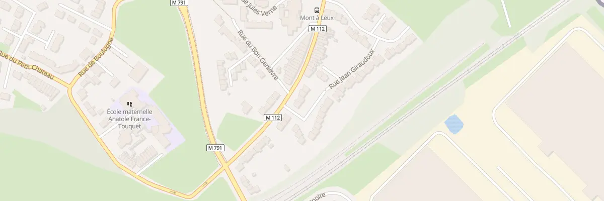 Plan du 338 Rue du Mont-à-Leux à Wattrelos