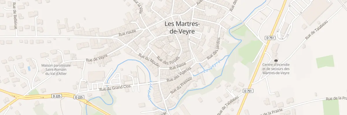 Plan du 11 Rue des Fossés aux Martres-de-Veyre