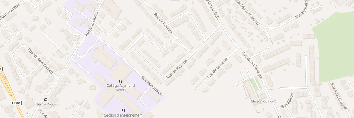 Plan du 16 Rue de Picardie à Hem