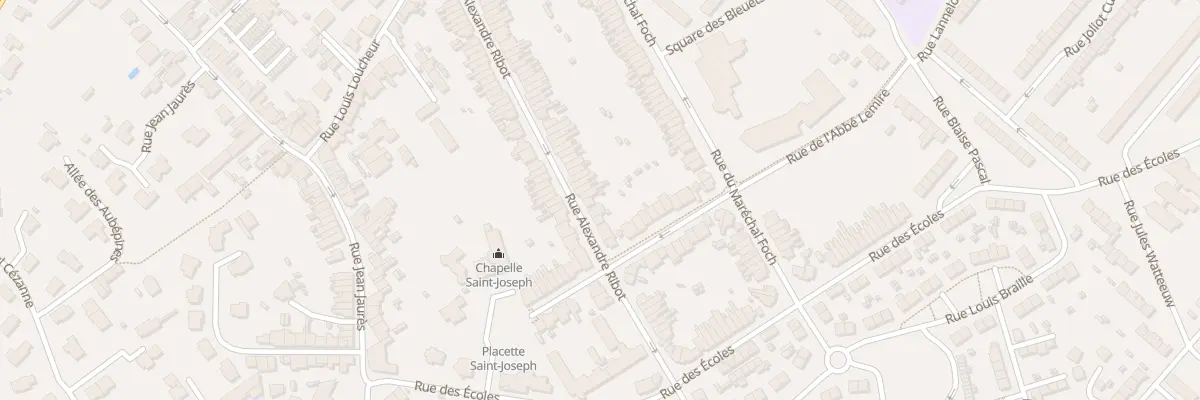Plan du 28 Rue Alexandre Ribot à Hem