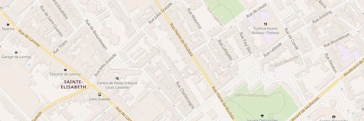 Plan du 232 Rue Pierre de Roubaix à Roubaix