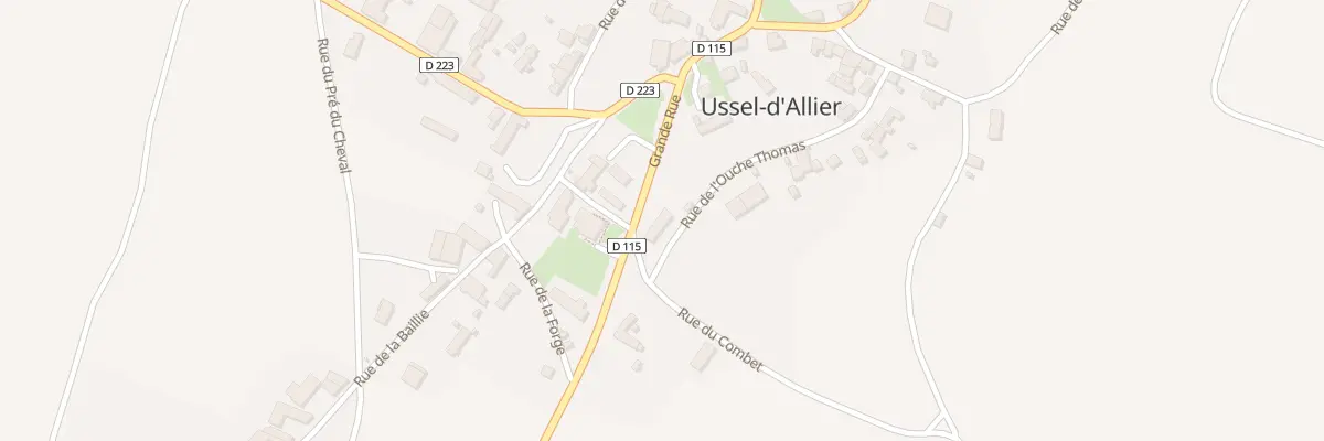 Plan du 20 Rue de l’Ouche Thomas à Ussel-d’Allier