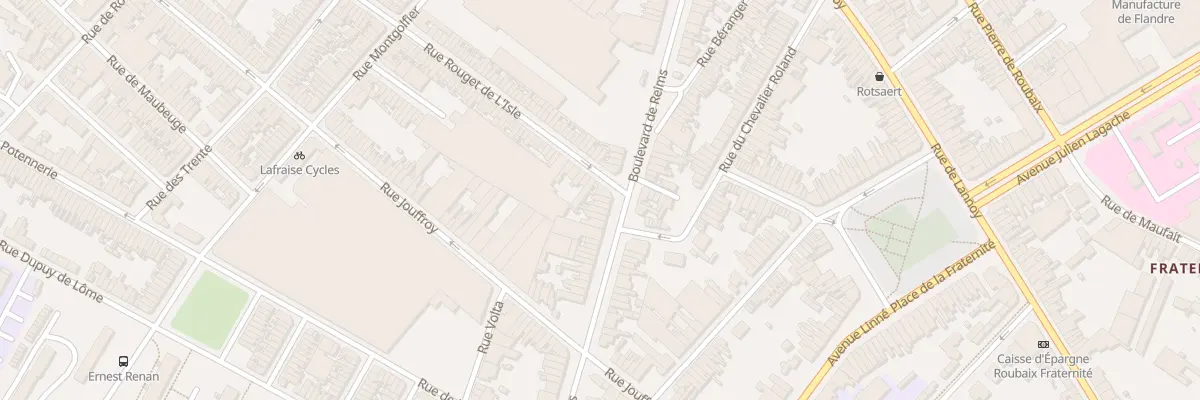 Plan du 52 Bd de Reims à Roubaix