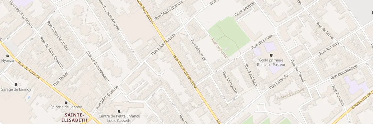 Plan du 179 Rue Pierre de Roubaix à Roubaix