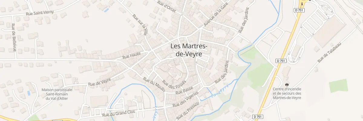Plan du 38 Rue Porte Fagots aux Martres-de-Veyre