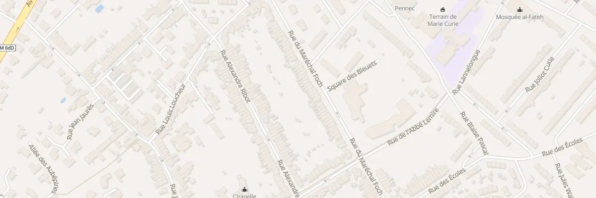 Plan du 57 Rue du Marechal Foch à Hem