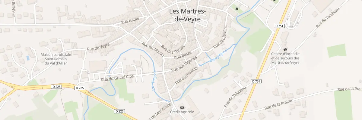 Plan du 22 Rue des Fossés aux Martres-de-Veyre