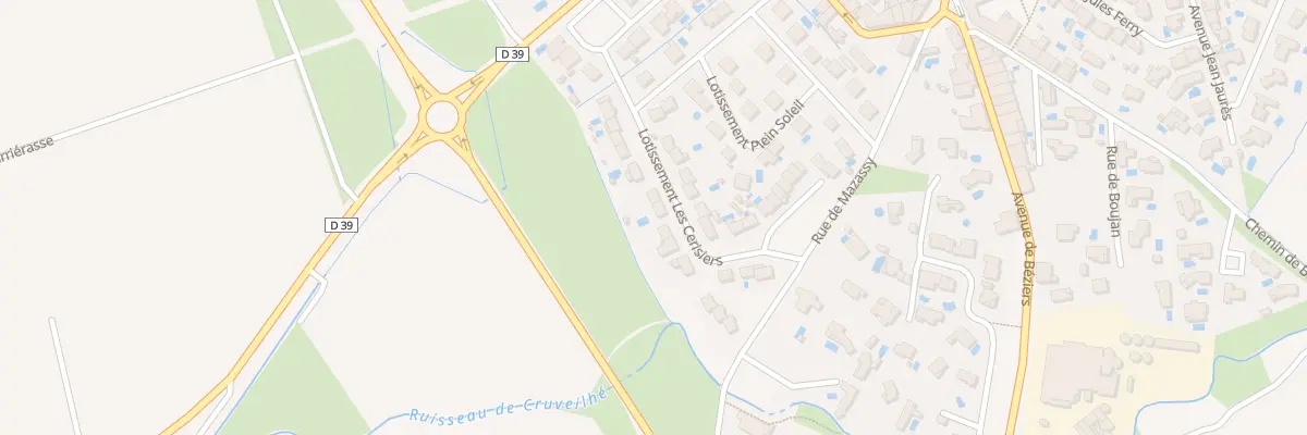 Plan du 28 Rue Lot Les Cerisiers à Corneilhan