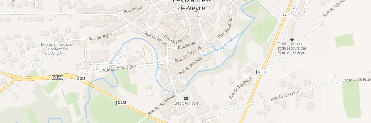 Plan du 19 Rue des Vigeries aux Martres-de-Veyre