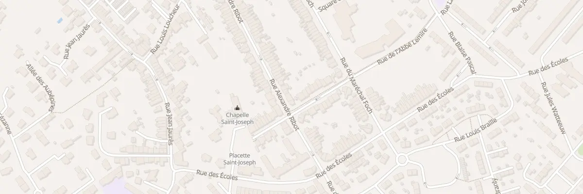 Plan du 22 Rue Alexandre Ribot à Hem