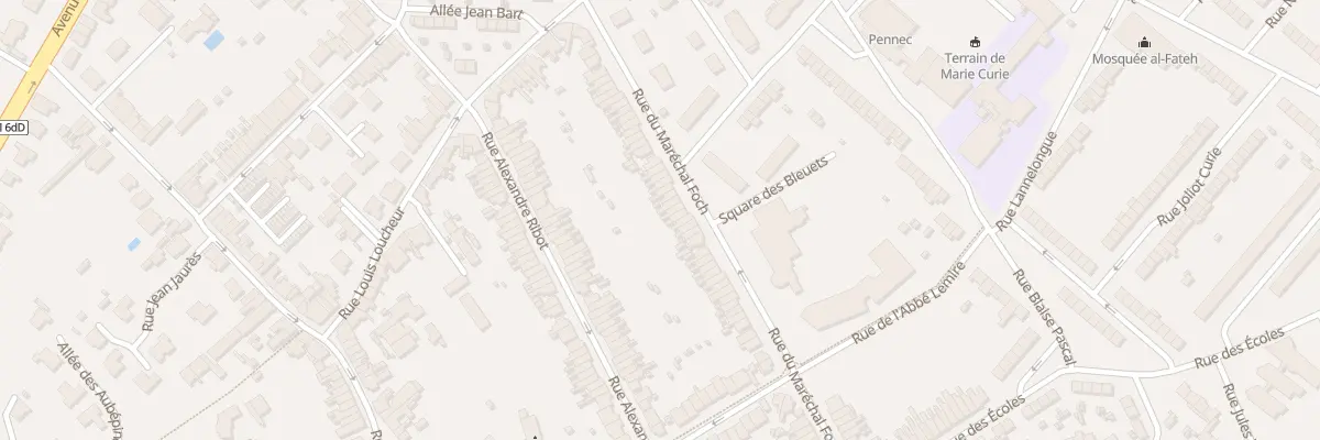 Plan du 61 Rue du Marechal Foch à Hem