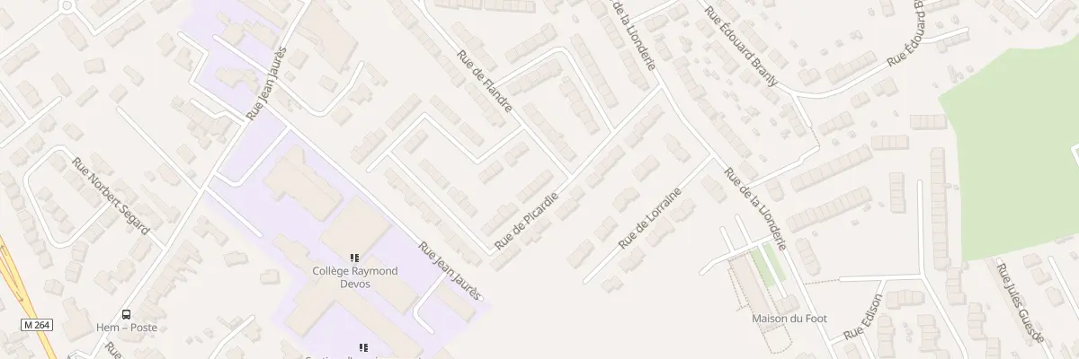 Plan du 12 Rue de Picardie à Hem