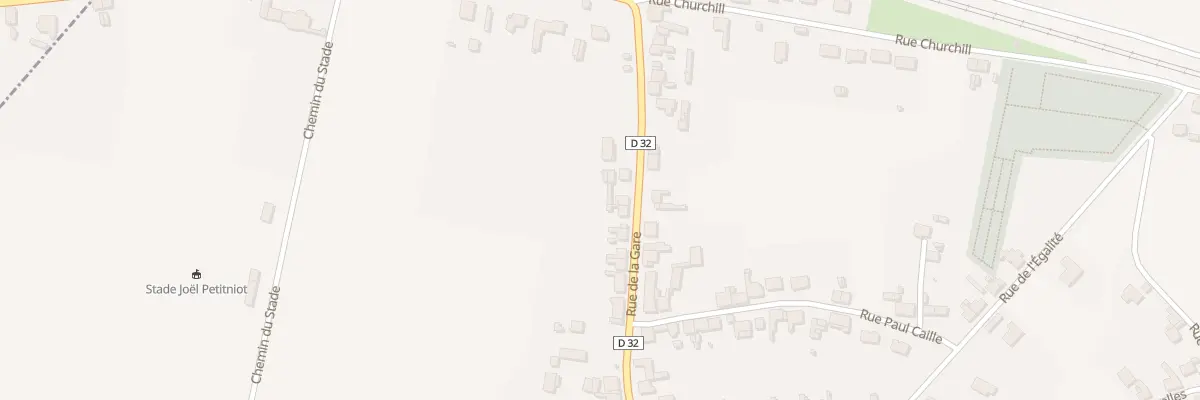 Plan du 45 Rue de la Gare à Flavy-le-Martel