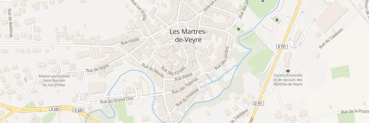 Plan du 19 Rue des Fossés aux Martres-de-Veyre