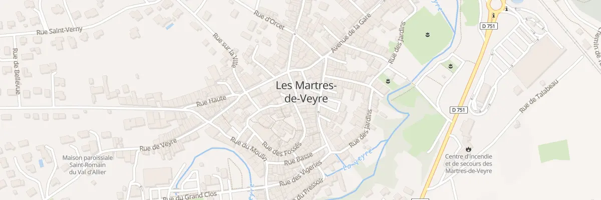 Plan du 13 Rue Porte Fagots aux Martres-de-Veyre