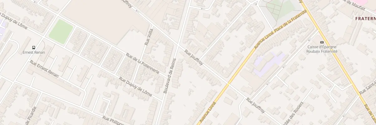 Plan du 204 Rue Jouffroy à Roubaix