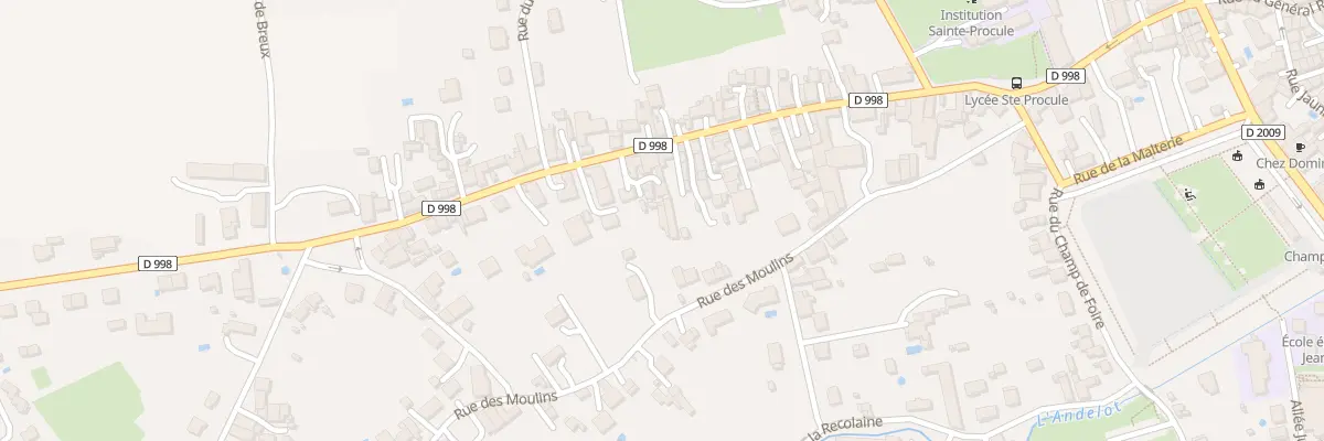 Plan du 75 Rue des Jonchères à Gannat