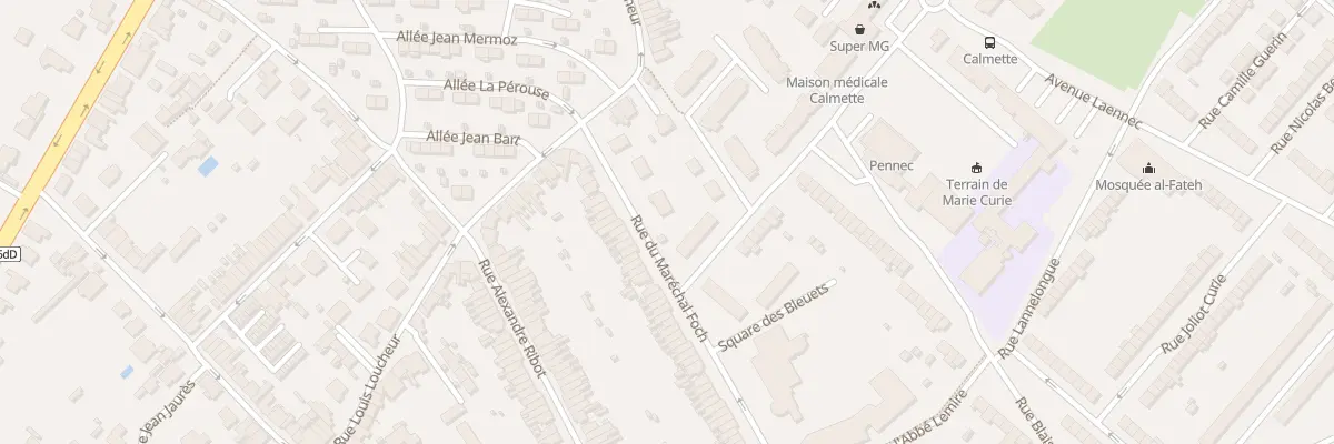 Plan du 50 Rue du Marechal Foch à Hem