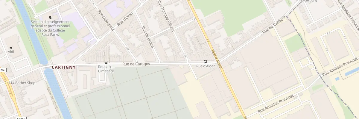 Plan du 97 Rue de Cartigny à Roubaix