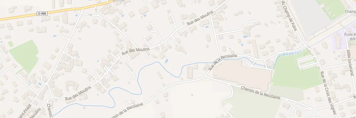 Plan du 29 Rue des Moulins à Gannat