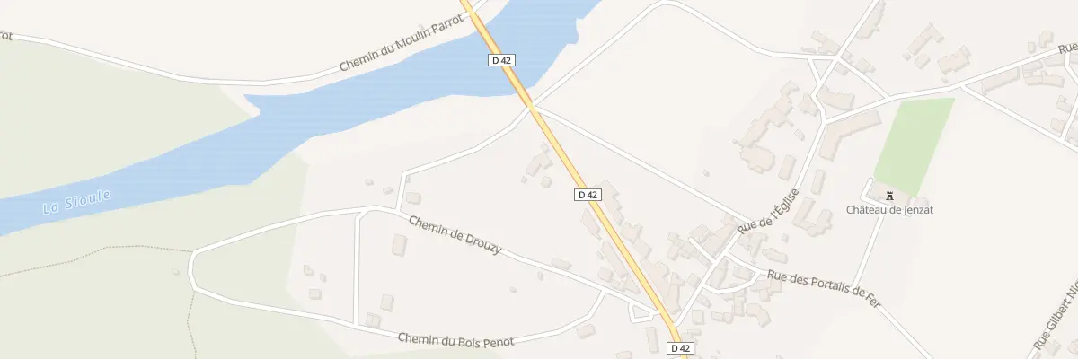 Plan du 2 Grande Rue à Jenzat