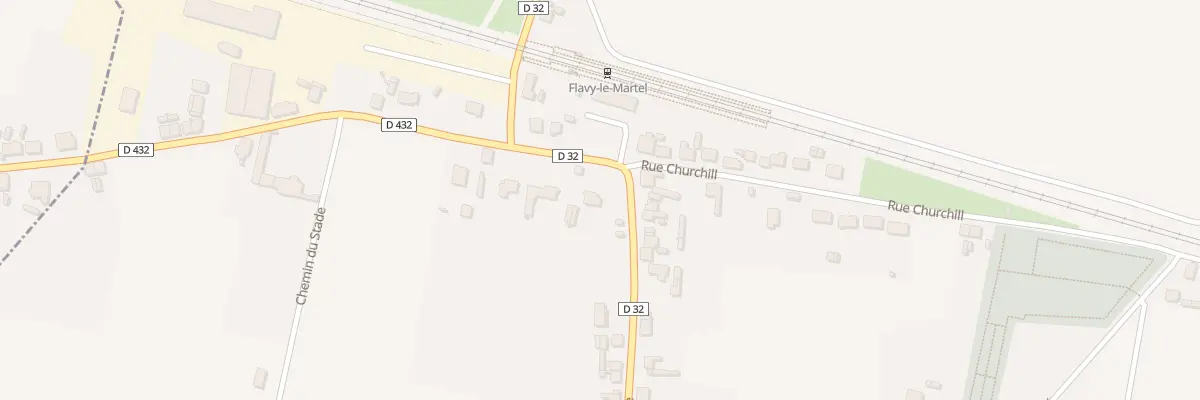 Plan du 9 Rue Churchill à Flavy-le-Martel