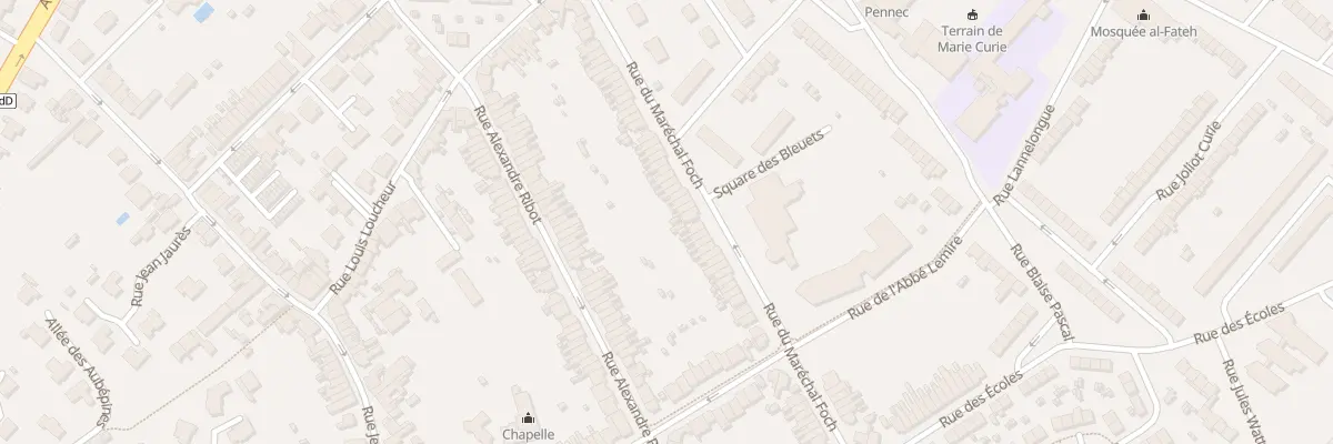 Plan du 53 Rue du Marechal Foch à Hem