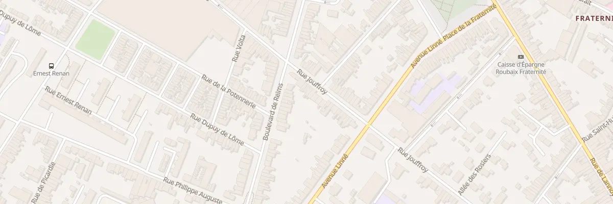 Plan du 210 Rue Jouffroy à Roubaix