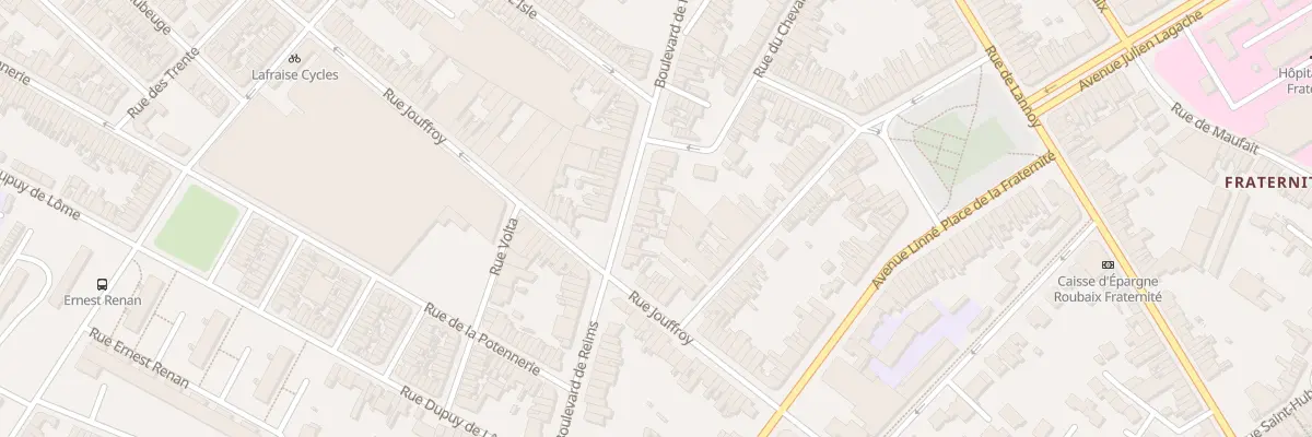 Plan du 89 Bd de Reims à Roubaix