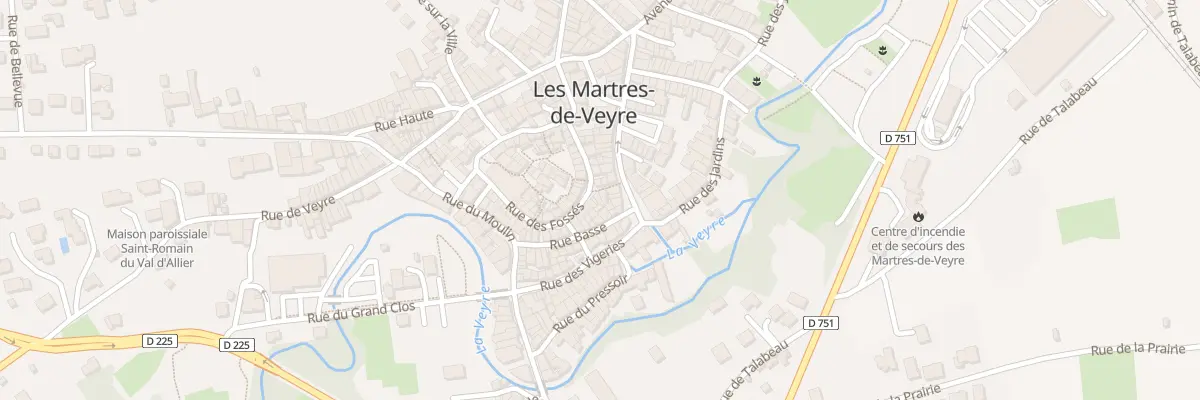 Plan du 38 Rue des Fossés aux Martres-de-Veyre