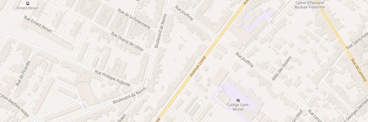 Plan du 92 Av Linné à Roubaix