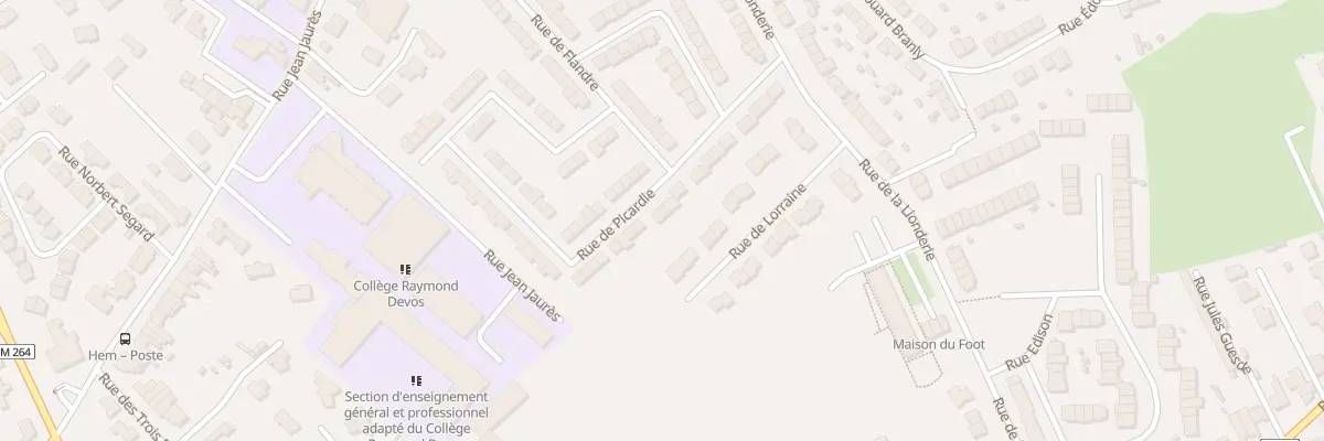 Plan du 21 Rue de Picardie à Hem