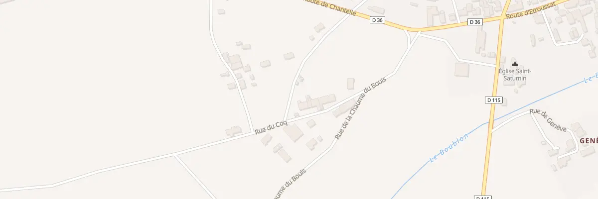 Plan du 14 Rue du Coq à Fourilles