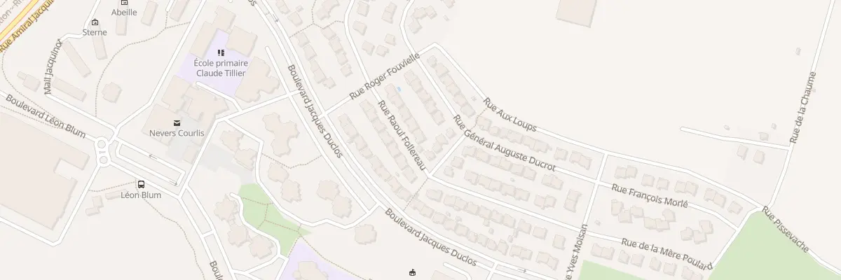Plan du 16 Rue Raoul Follereau à Nevers