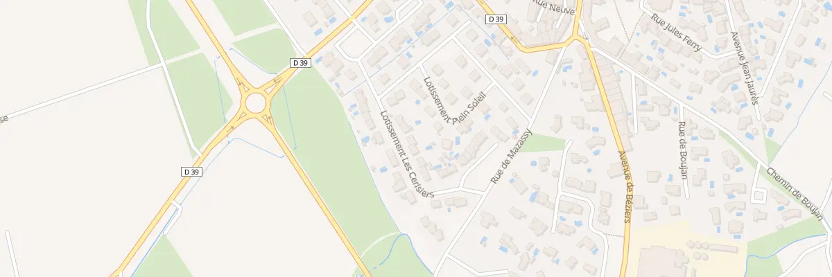 Plan du 6 Rue Lot Les Cerisiers à Corneilhan
