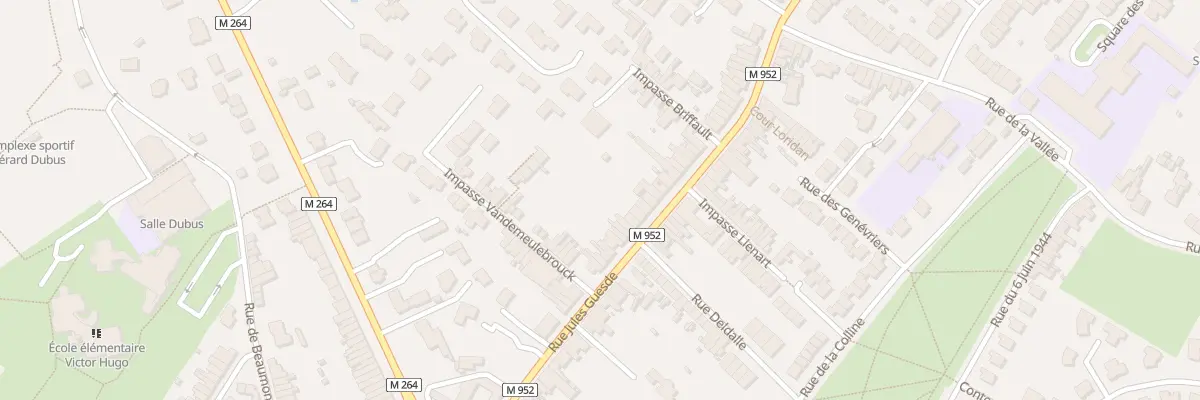 Plan du 91 Rue Jules Guesde à Hem