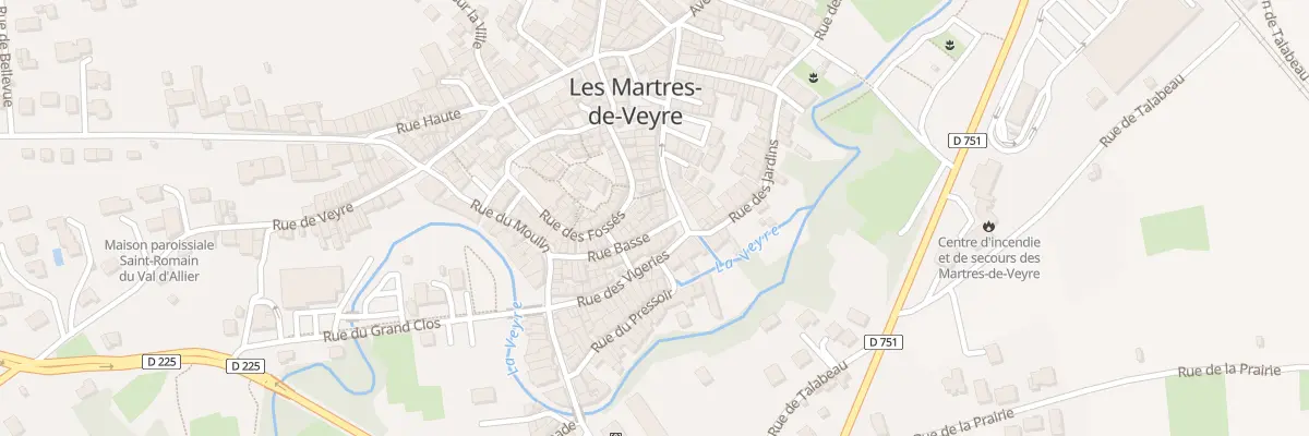 Plan du 54 Rue Porte Fagots aux Martres-de-Veyre