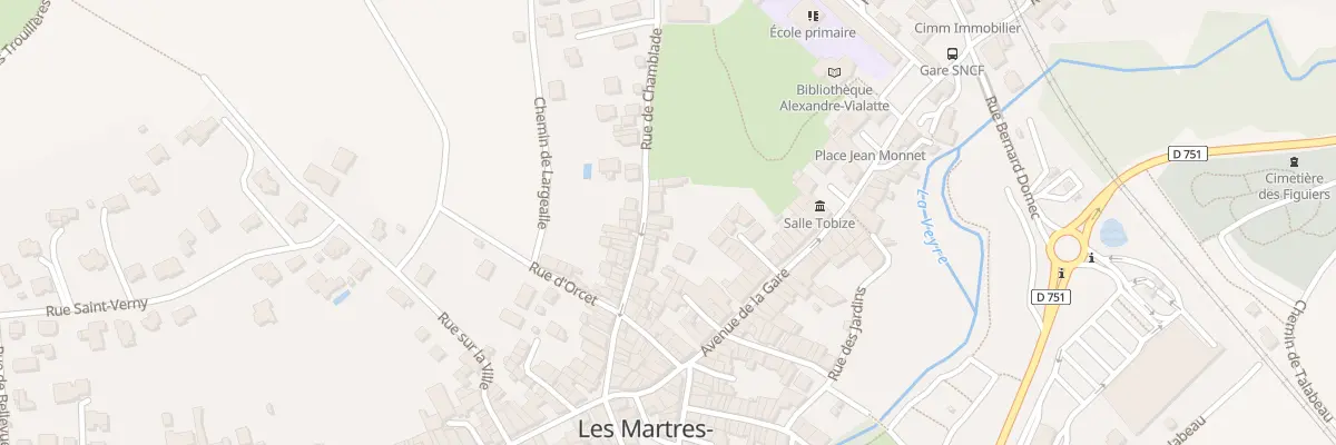 Plan du 40 Rue de Chamblade aux Martres-de-Veyre