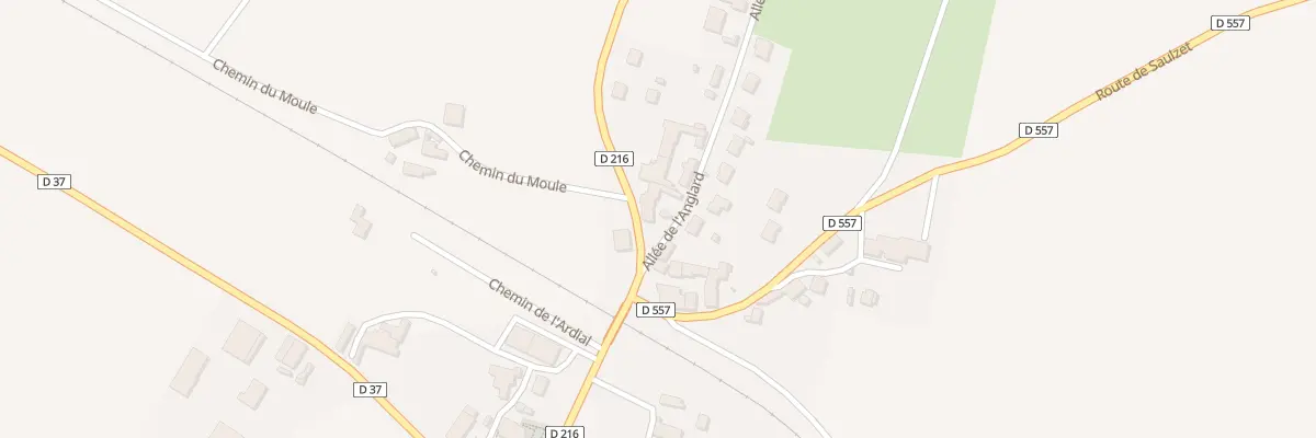 Plan du 1 All de l’Anglard à Mazerier