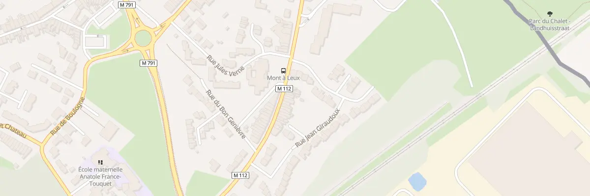 Plan du 396 Rue du Mont-à-Leux à Wattrelos