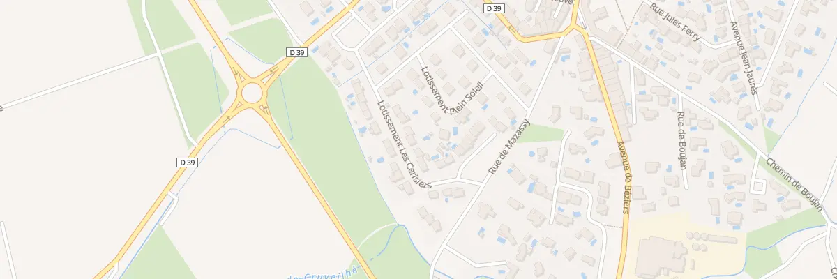 Plan du 7 Rue Lot Les Cerisiers à Corneilhan