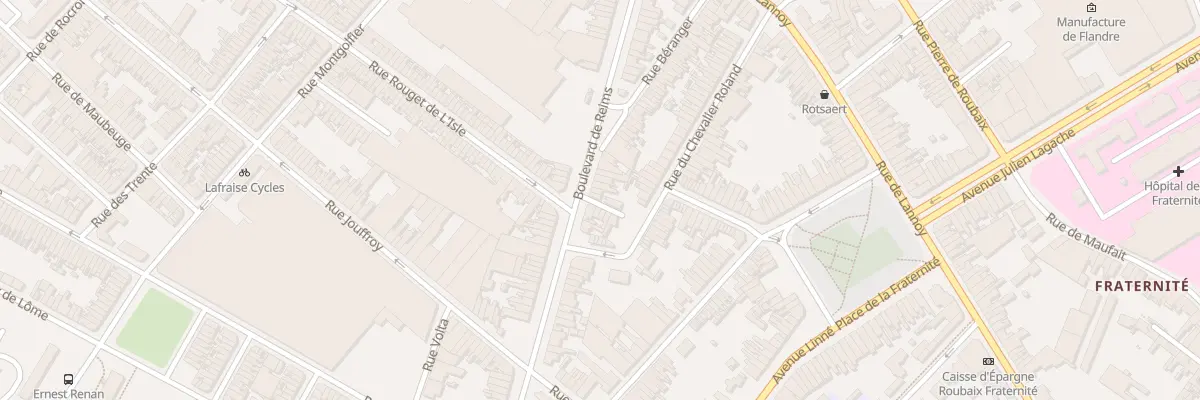 Plan du 57 Bd de Reims à Roubaix