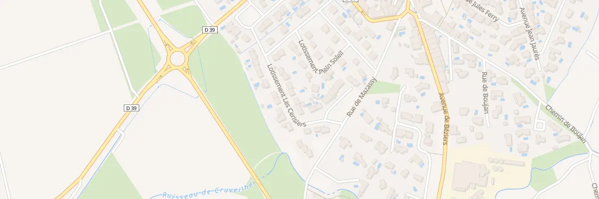 Plan du 8 Rue Lot Les Cerisiers à Corneilhan