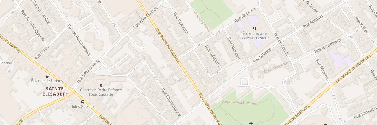 Plan du 211 Rue Pierre de Roubaix à Roubaix