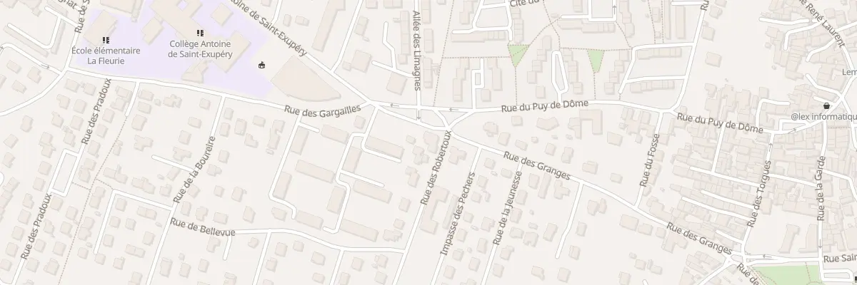 Plan du 2 Rue des Robertoux à Lempdes