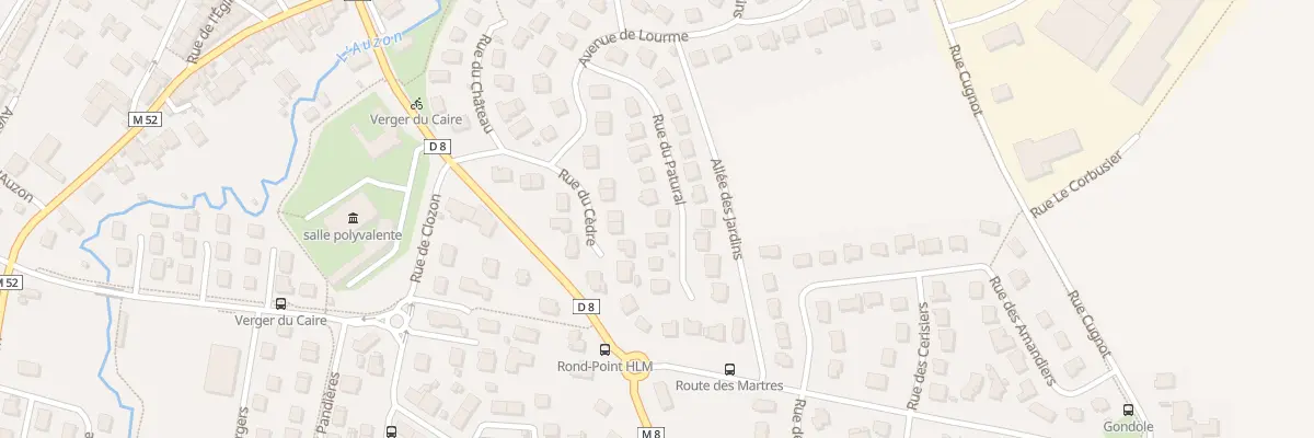 Plan du 12 Rue du Patural au Cendre