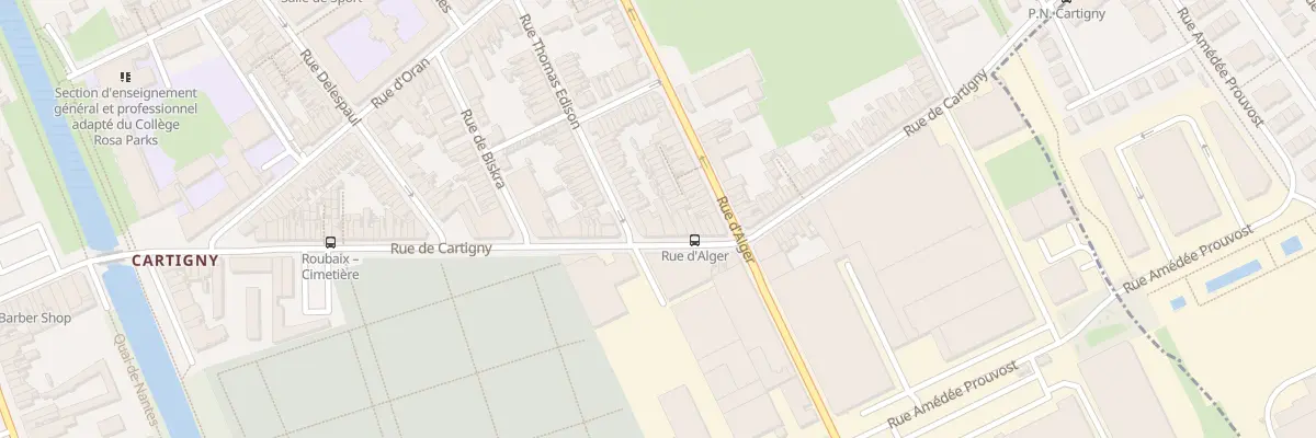 Plan du 109 Rue de Cartigny à Roubaix