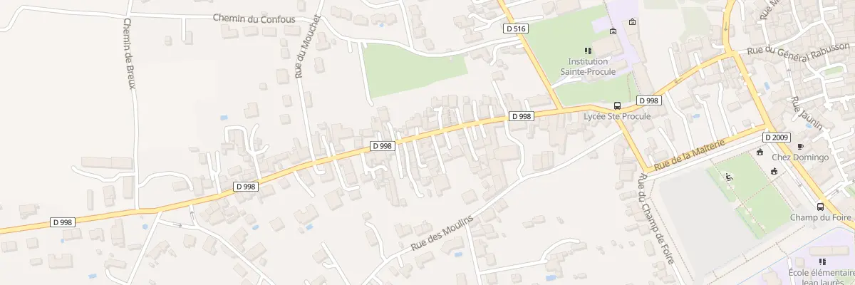 Plan du 41 Rue des Jonchères à Gannat