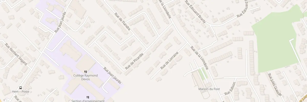Plan du 15 Rue de Picardie à Hem